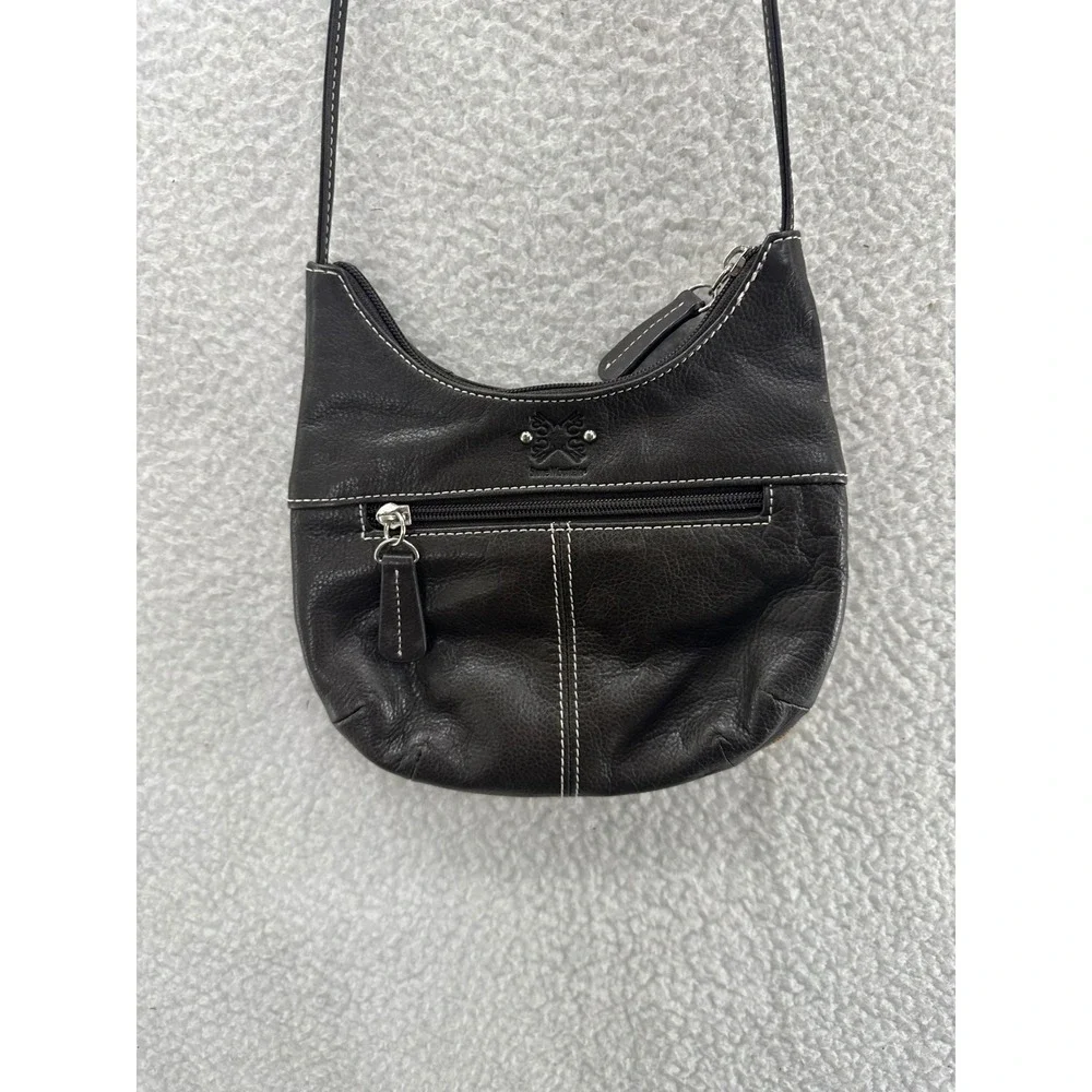 Stone Mountain‎ Patchwork Shoulder Bag Crossbody Brown Leather Purse Small